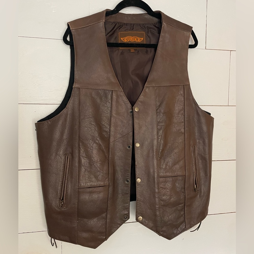 Unik Motorcycle leather vest